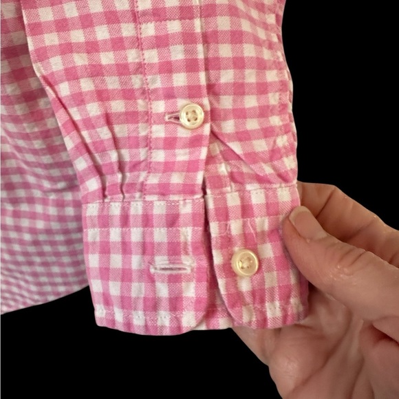 Ralph Lauren Boy’s Pink Gingham Button Down sz 4 - Picture 10 of 10